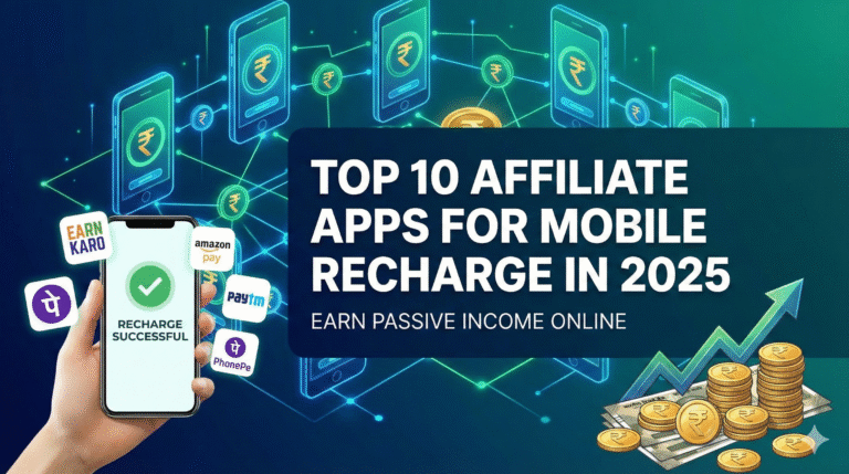 Top 10 Affiliate Apps for Mobile Recharge (2025) – Earn Money Easily